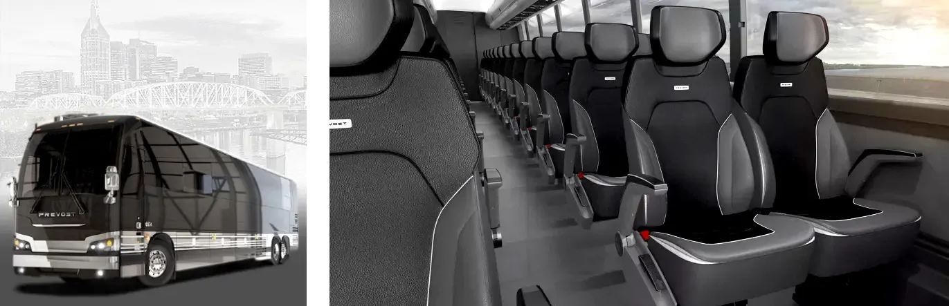 56-passenger motor coach for Cape Cod trips