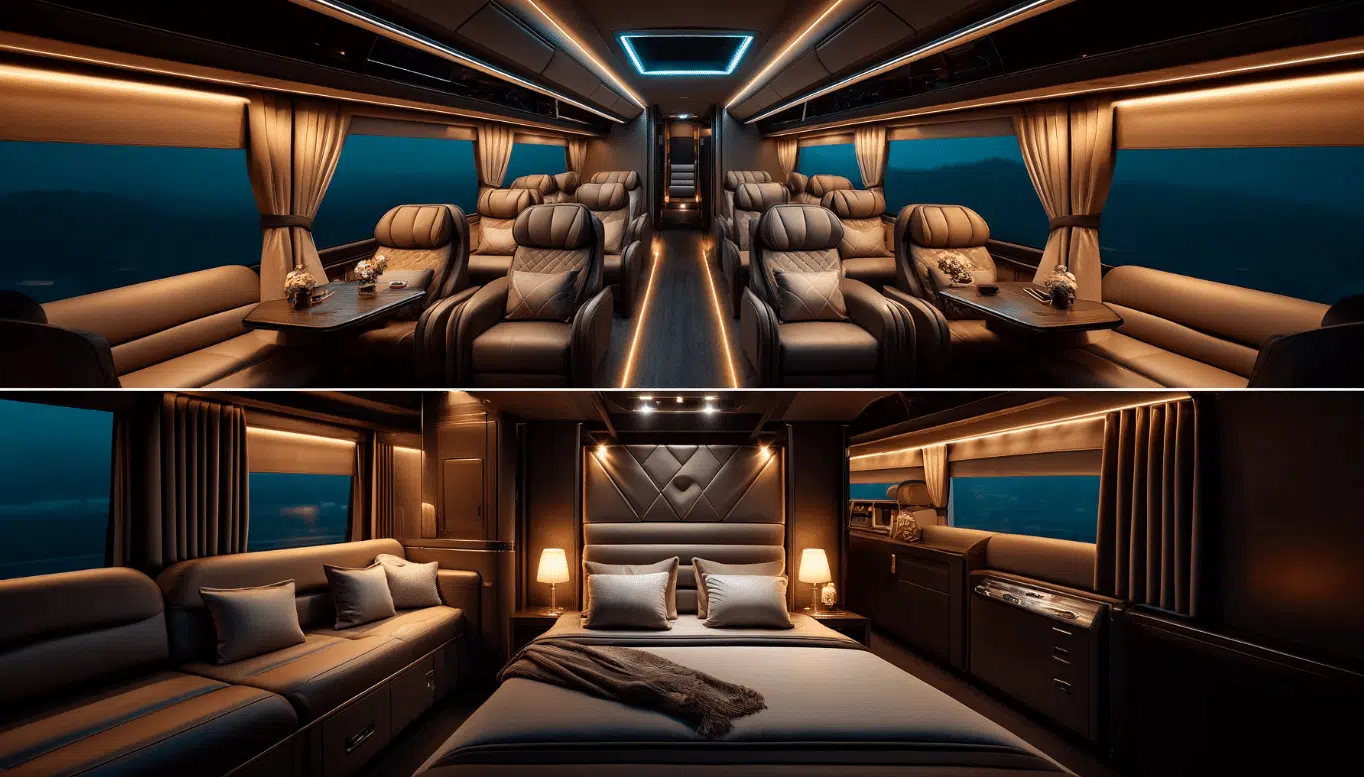 sleeper coach interior
